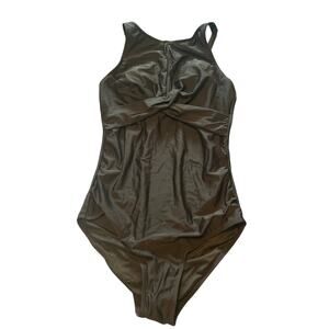 Elegant Black One-Piece Swimsuit